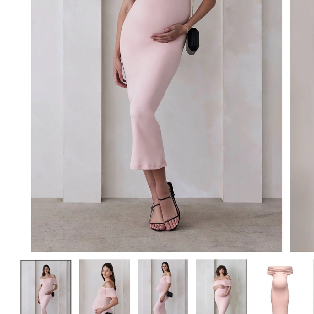 Bumpsuit Pink Maternity Dress